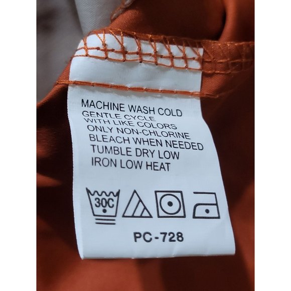 IZOD XFG Men's XL Jacket Hooded Burnt Orange Long Sleeve Full Zip Packable - Picture 7 of 13